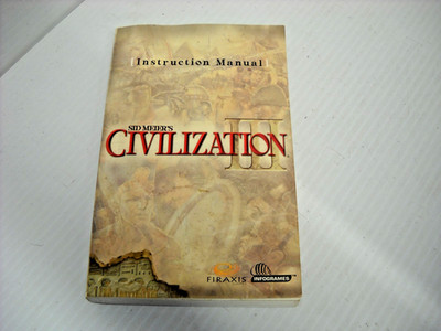 2002 Sid Meier's Civilization III PC CD-ROM Video Game Instruction Manual ONLY