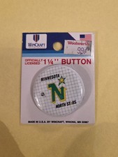 1980's MINNESOTA NORTH STARS WINCRAFT NHL PINBACK 1-1/4