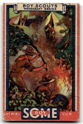 1933 Goudey Boy Scouts (R26) #9 Fire Prevention vintage non-sport