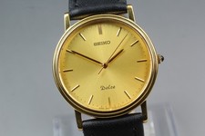 [Quasi come nuovo] Seiko Dolce 8N41-7030 32 mm quadrante oro orologio da...