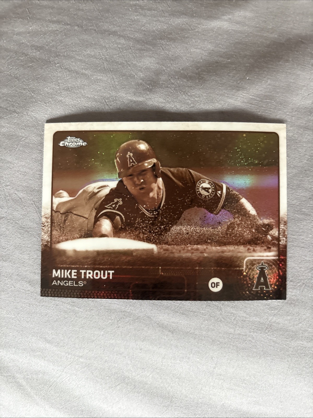 2015 Topps Chrome - Mike Trout #51 Sepia Refractor