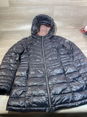 Noize Pink Puffer Jacket Full Zip Hooded Women Size S