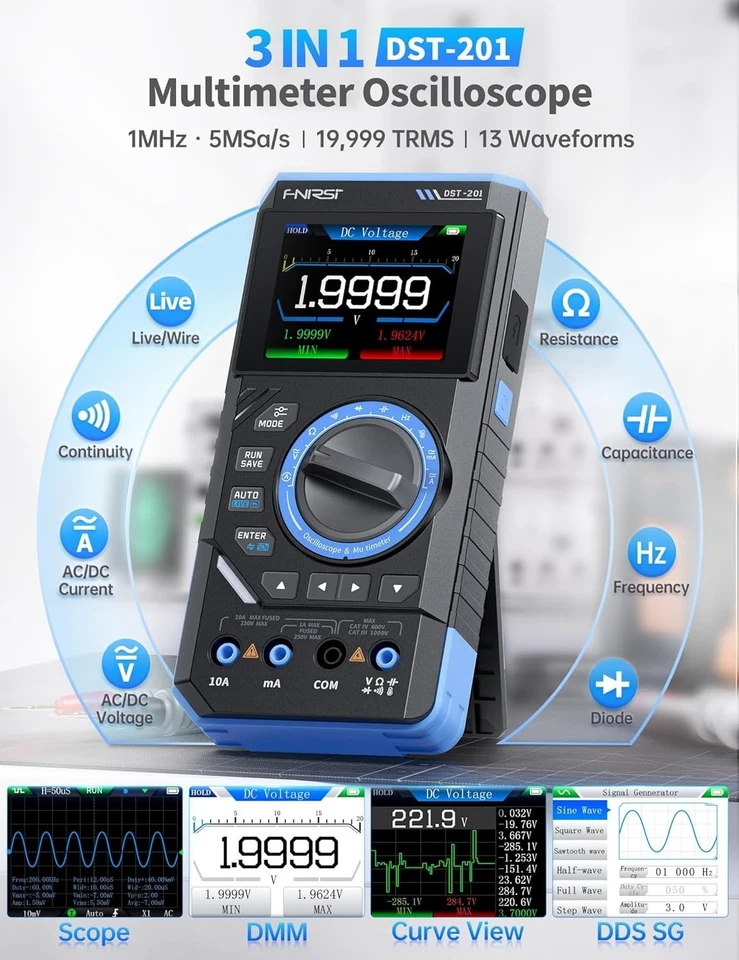 Handheld Oscilloscope Multimeter DDS Generator - Image 4 of 4