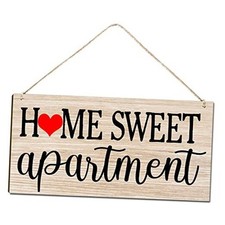 Welcome Sign for Front Door Outside Funny Porch Signs Home Sweet Apartment