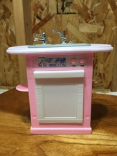 VTG Y2K Barbie Folding Pretty House Kitchen Sink And Dishwasher Set Door Opens