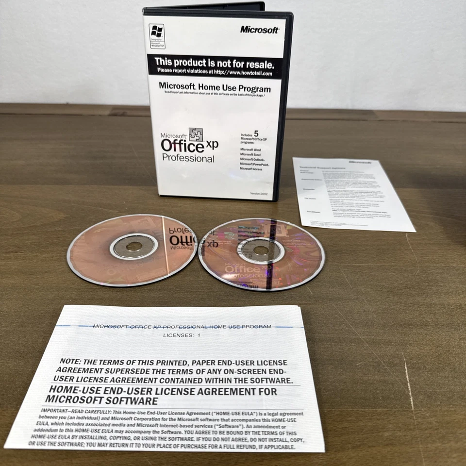 Vtg Software Lot Of 7 Microsoft Office 07 Office XP Pro Office 03 Access 03 More - Image 3 of 4