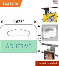 1000 Self-Adhesive Wide Slot Hole Hang Tags - Enhance Product Presentation
