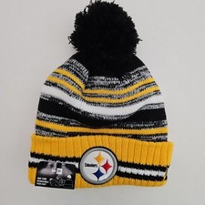 Pittsburgh Steelers Beanie New Era Pom Knit Beanie with Removable Pom