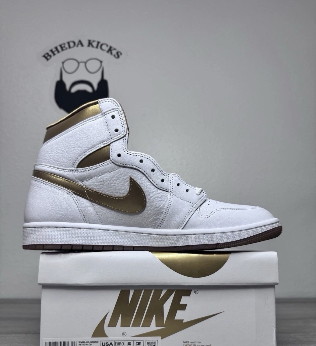 新品未使用 NIKE AIR JORDAN 1 RETRO HIGH OG Size 13 - Air Jordan 1 Retro OG High Metallic Gold W for sale