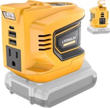 200W Power Inverter Compatible with DeWALT 20V Battery, DC 20V to AC 110-120V Po