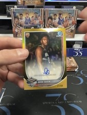 25-26 Topps Bowman Derik Queen Chrome Gold Refractor Rookie Auto 27/50 