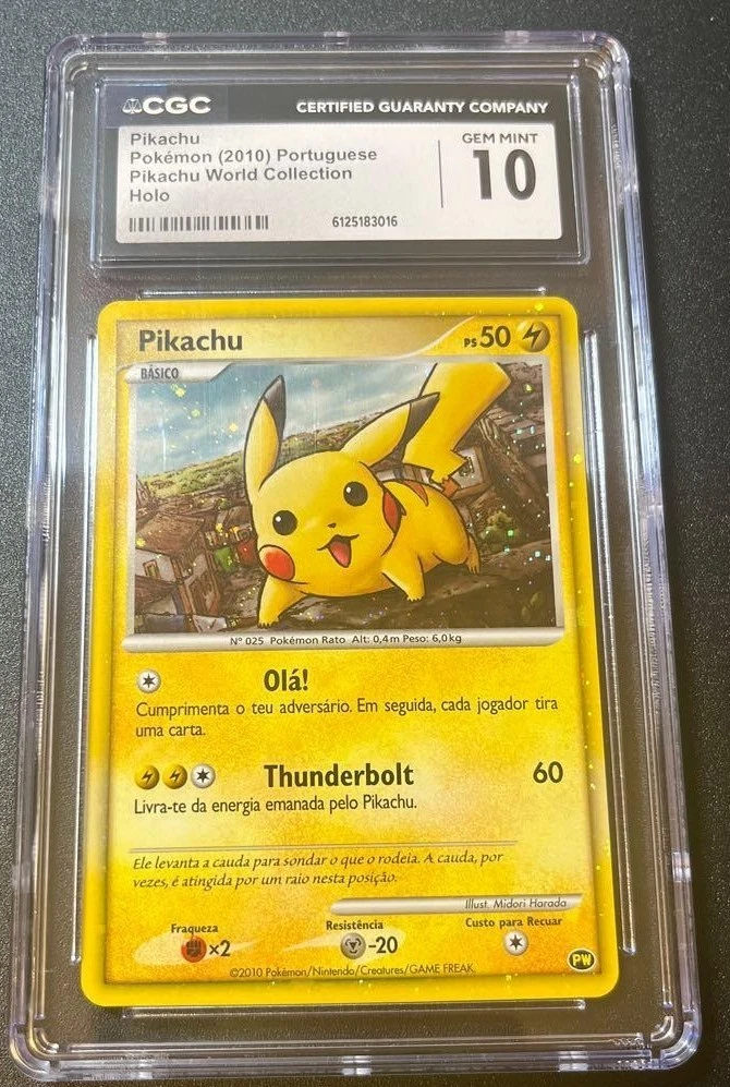 皮卡丘口袋妖怪TCG 个人收藏品卡牌游戏卡葡萄牙语| eBay