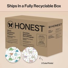 Honest Company Size 1 Diapers 136 Ct  Hypoallergenic  Sensitive Skin  ClubBox