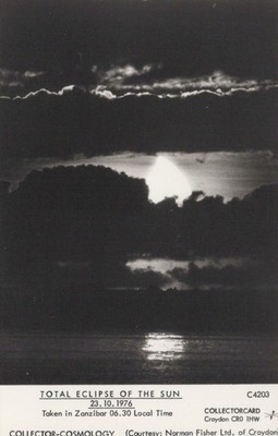 Wetter Postkarte - Kosmologie, totale Sonnenfinsternis - Sansibar 1976 - U1885