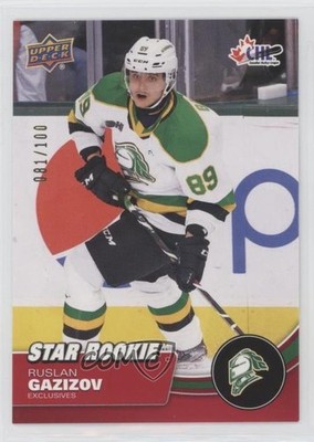 2021-22 Upper Deck CHL Star Rookie Exclusives 81/100 Ruslan Gazizov #391 09q5