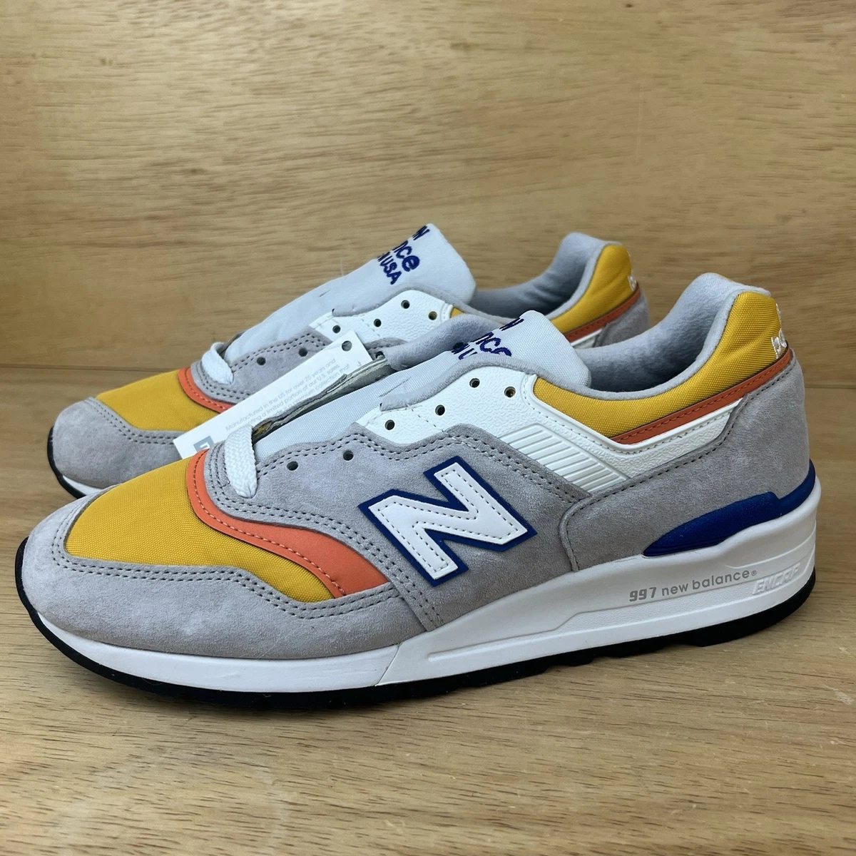 New Balance 997 Made In USA Grey Orange for Sale | Authenticity