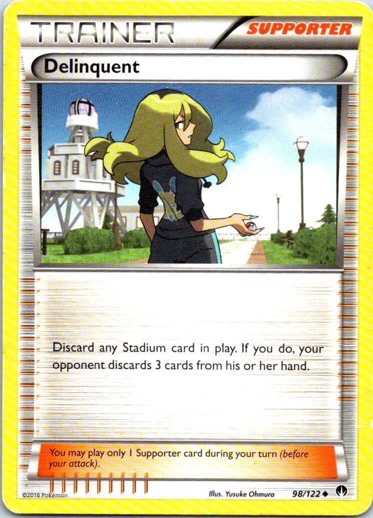 Delinquent 98/122 Uncommon XY - BREAKpoint MP Pokemon
