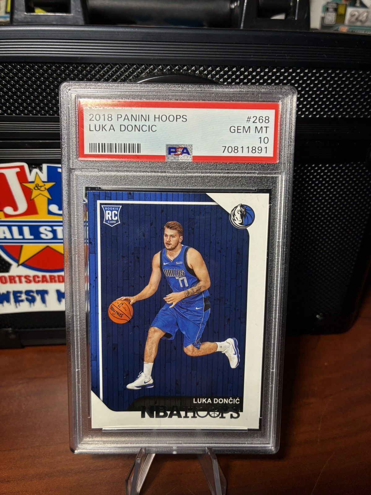 2018 Panini Hoops Luka Doncic PSA 10