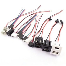 USB C Power Connector Panel Mount Waterproof Socket Female High Current Nut