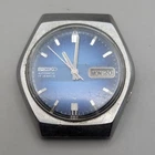 Vintage Seiko Automatic Blue Dial 7009-8069 17J Watch Parts Repair