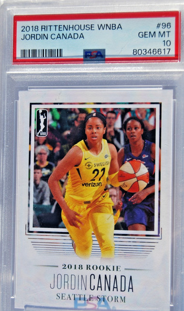 2018 Rittenhouse WNBA #96 Jordin Canada PSA 10 RC