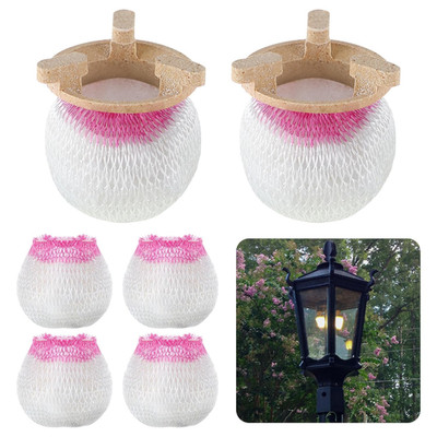 6Pcs Gas Lamp Mantles with Porcelain Rings for Outdoor Lanterns Inverted Type