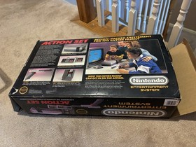 Nintendo NES Action Set System Console Empty BOX ONLY --**NO STYROFOAM**