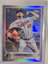 Alexander Wells RC 2022 Topps Chrome Baseball Refractor Baltimore Orioles #49