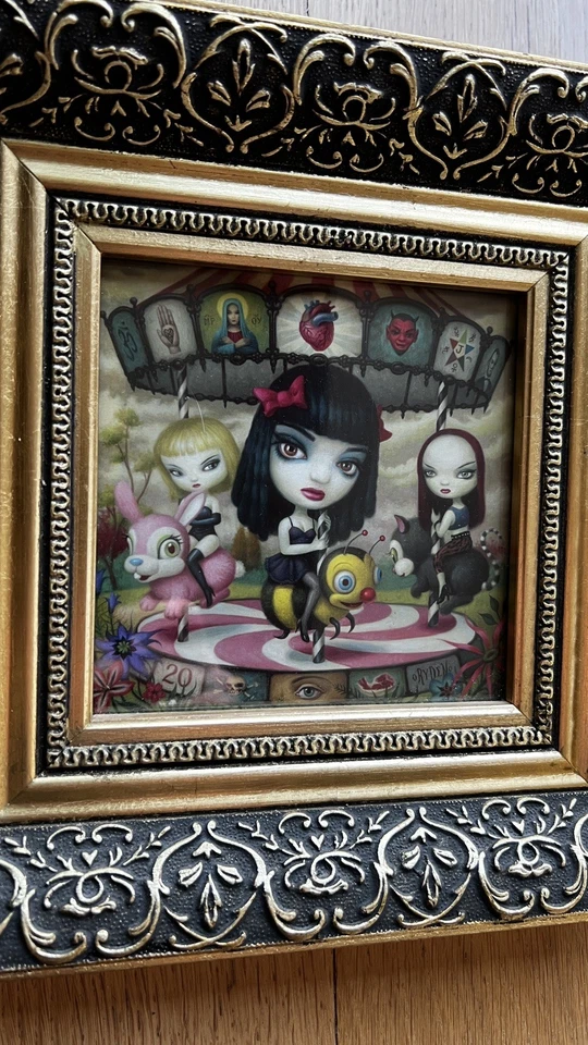 Mark Ryden hochwertige Reproduktion Kunstdruck KLARE HERZEN, GRAUE BLUMEN - Bild 2 von 4