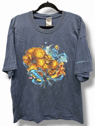 Vintage 2000s Fantastic Four Universal Studios Orlando Marvel Comics T-Shirt XL