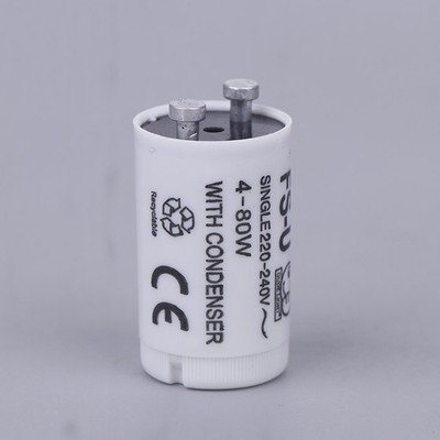 5pcs Single 220V-250V 4-80W Fluorescent Lamp Starter FS-U S2 Starter Tube
