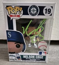 Nelson Cruz Signed Funko Pop Seattle Mariners Rangers Rays Nationals Padres