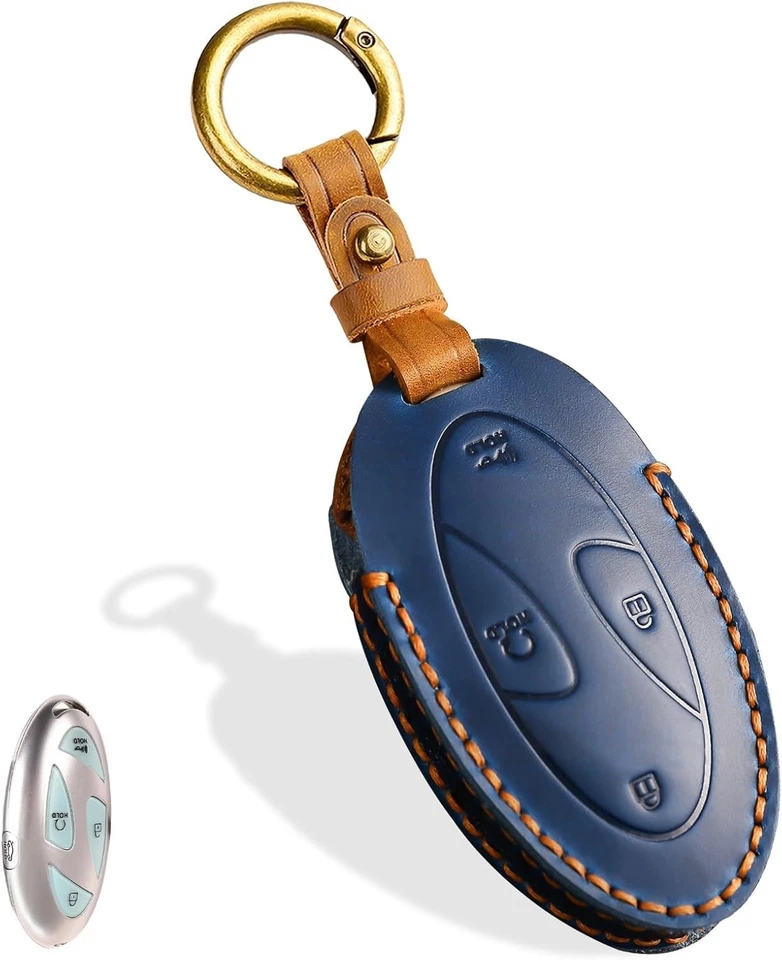 Funda Llavero Cuero Aoocar, Compatible con 2023 2024 2025 Hyundai Ioniq 6 Foto 4 de 4