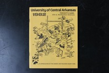 University of Central Arkansas 1982 Football Program UCA Bears Game