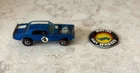 1970 Hot Wheels Redline NITTY GRITTY KITTY Blue Cougar with Button, Hong Kong