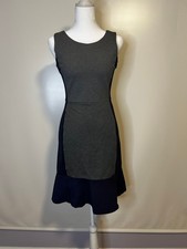 J. Crew Knit Sleeveless Dress Navy Gray