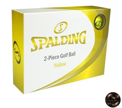Spalding (Sporting) Golfball 1 Dutzend (12 Stück) gelb SPBA-3768