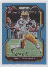 2020 Panini Prizm Rookie Light Blue Prizm Thaddeus Moss #386 0b5