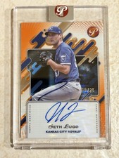 2025 Topps Pristine - Autographs Seth Lugo #PA-SL Orange Pristine Pulsar /25