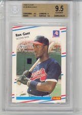 1988 Fleer Ron Gant (Rookie Card) (#538) BGS9.5 BGS