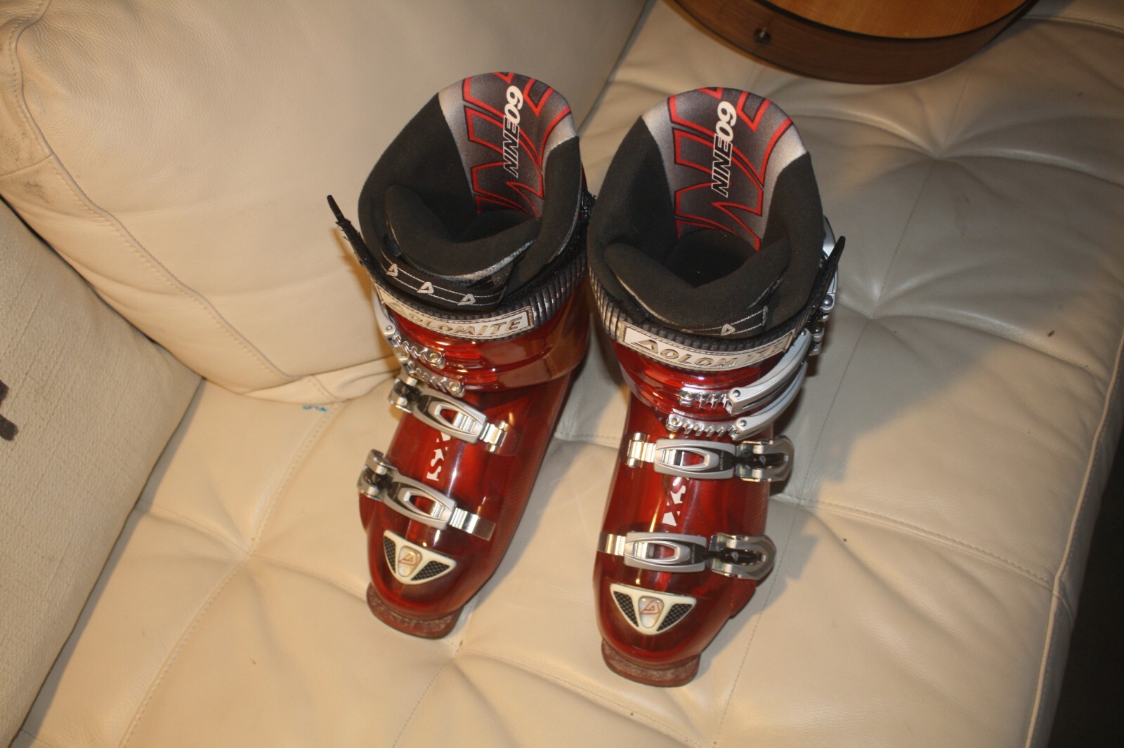 SALOMON Scarponi da sci Dolomite Red XS Nine US uomo 8 306mm 26.0 mondo made in Italy