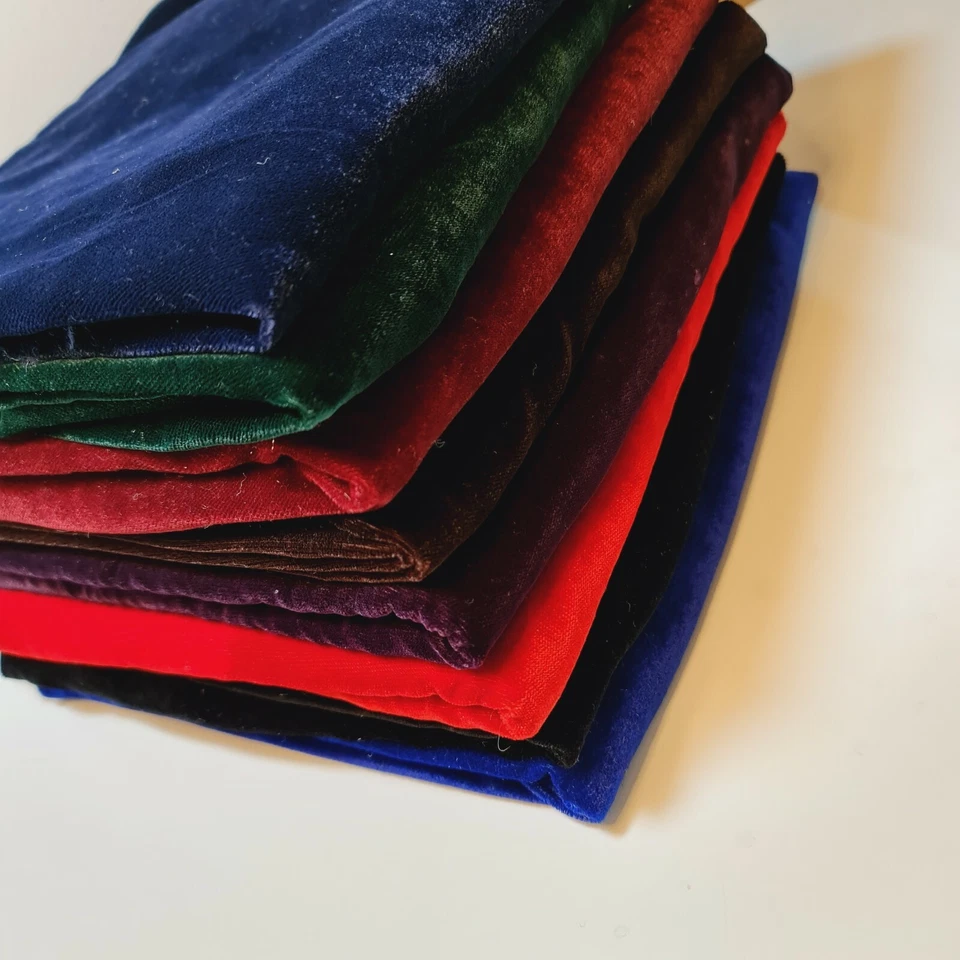 HOMECART Triple Velvet Plush 3 Crown Fabric Craft Dress Drape Quilting Material 44" Meter