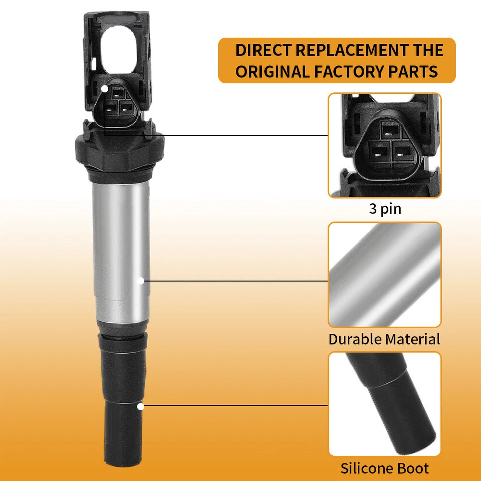 4 КАТУШКИ ЗАЖИГАНИЯ + 4 ИРИДИЕВЫЕ СВЕЧИ ЗАЖИГАНИЯ ДЛЯ 2007-2015 MINICOOPER 1,6 Л UF598 - Изображение 4 из 4