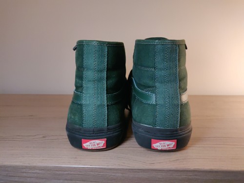Vans Size 10 Green High Top Skateboarding Shoes Gilbert Crockett 721454 Sneaker - Picture 2 of 22