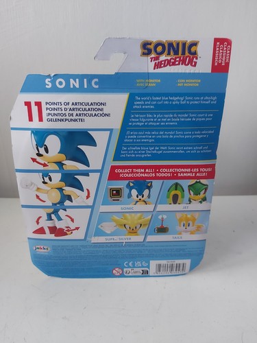 Sonic The Hedgehog Classic Sonic With Monitor Articulated Figure Jakks Pacific - Picture 5 of 7