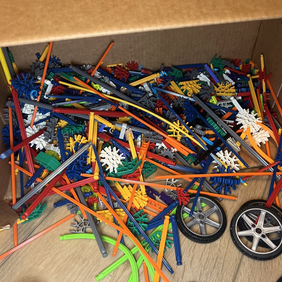 KNEX RODS & CONNECTORS Mixed Bulk Lot Standard Replacement Parts 6 Plus