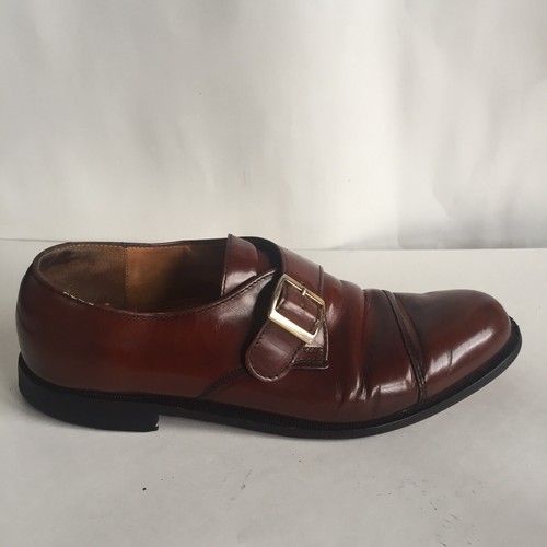 cole haan monk strap brown