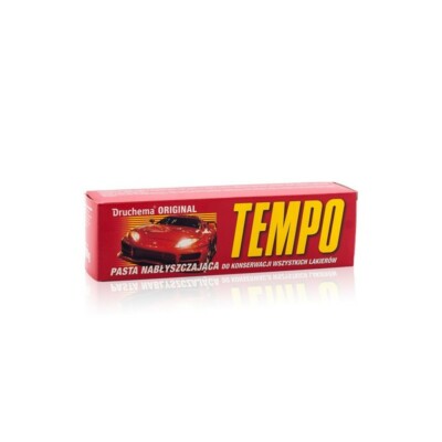 TEMPO POLISHING WAX PASTE POLISH ALL TYPE PAINT GLOSSY EFECT120g