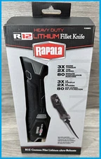 RAPALA Cordless Litium Electric Fillet Knife With Charger Steel 7.5"- #R12HDRFS