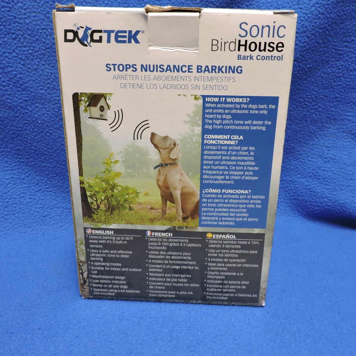 Dogtek Sonic Bird House Bark Control Outdoor/Indoor Version